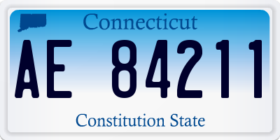 CT license plate AE84211