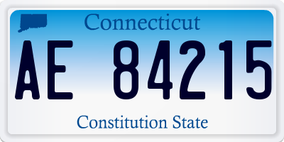 CT license plate AE84215