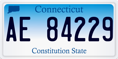 CT license plate AE84229