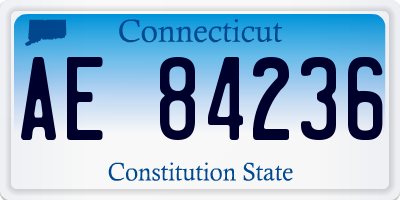 CT license plate AE84236