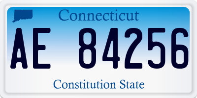 CT license plate AE84256