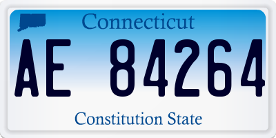 CT license plate AE84264