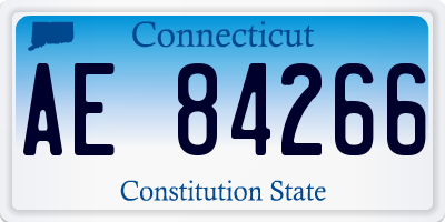 CT license plate AE84266