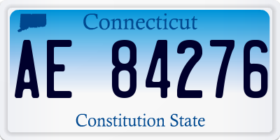 CT license plate AE84276