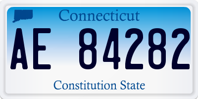CT license plate AE84282