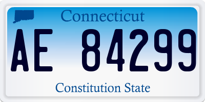 CT license plate AE84299