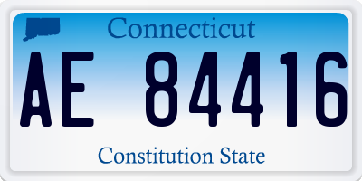 CT license plate AE84416