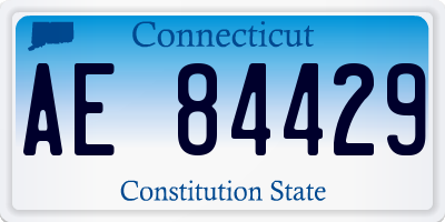 CT license plate AE84429