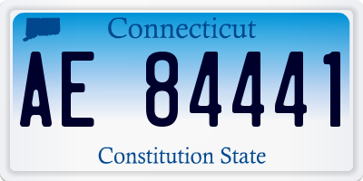 CT license plate AE84441