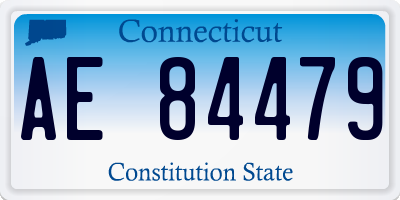 CT license plate AE84479