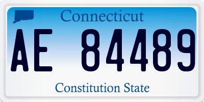 CT license plate AE84489