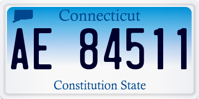 CT license plate AE84511