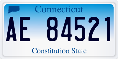 CT license plate AE84521