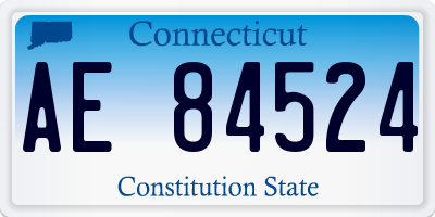 CT license plate AE84524