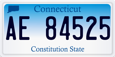 CT license plate AE84525