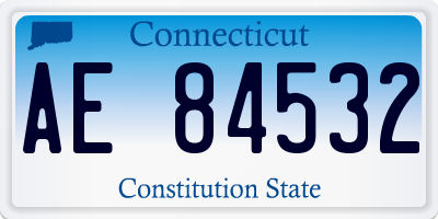 CT license plate AE84532
