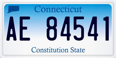 CT license plate AE84541