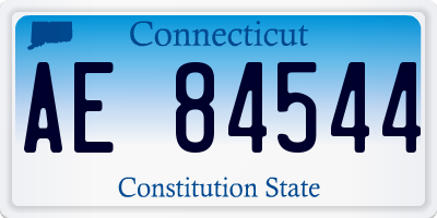 CT license plate AE84544