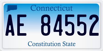 CT license plate AE84552