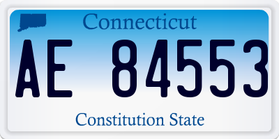 CT license plate AE84553