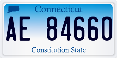 CT license plate AE84660