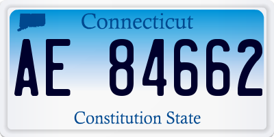 CT license plate AE84662