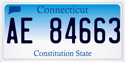 CT license plate AE84663