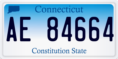 CT license plate AE84664