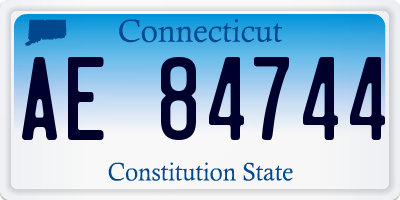 CT license plate AE84744