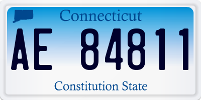 CT license plate AE84811