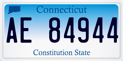 CT license plate AE84944