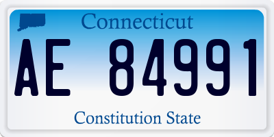 CT license plate AE84991