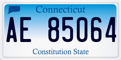 CT license plate AE85064