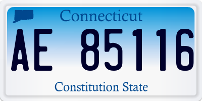 CT license plate AE85116
