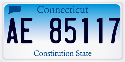 CT license plate AE85117