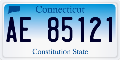 CT license plate AE85121