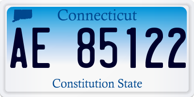 CT license plate AE85122