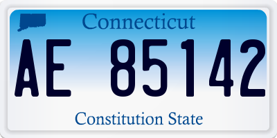 CT license plate AE85142