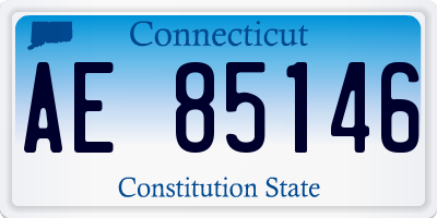CT license plate AE85146