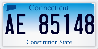 CT license plate AE85148