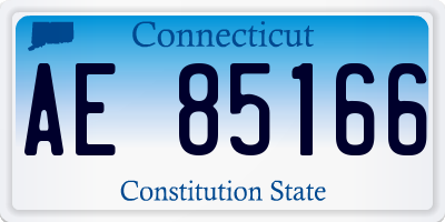 CT license plate AE85166