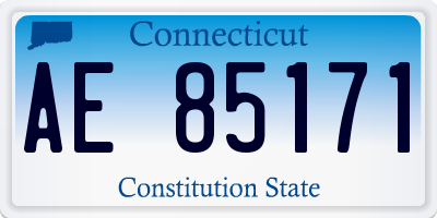 CT license plate AE85171