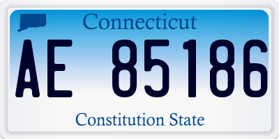 CT license plate AE85186