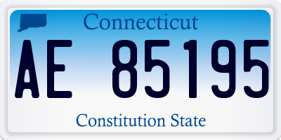 CT license plate AE85195