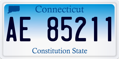 CT license plate AE85211