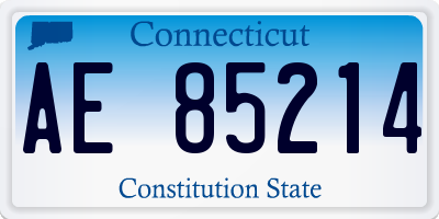 CT license plate AE85214