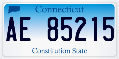 CT license plate AE85215
