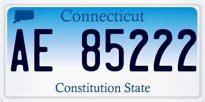 CT license plate AE85222