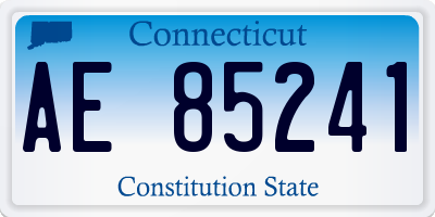 CT license plate AE85241