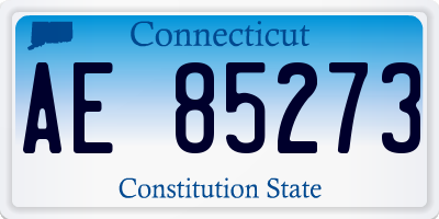 CT license plate AE85273